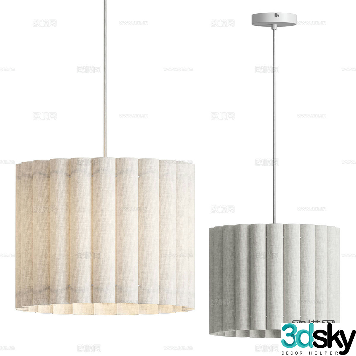 New Chinese Wasabi Westwing Lucina chandelier 3D model