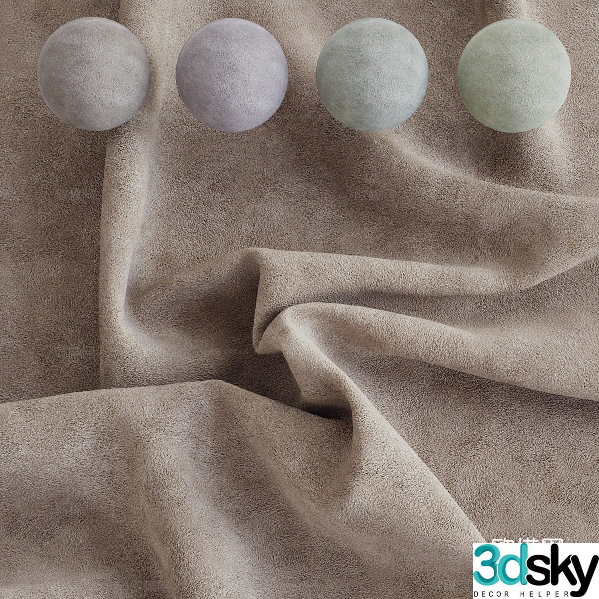 velvet material 3D model