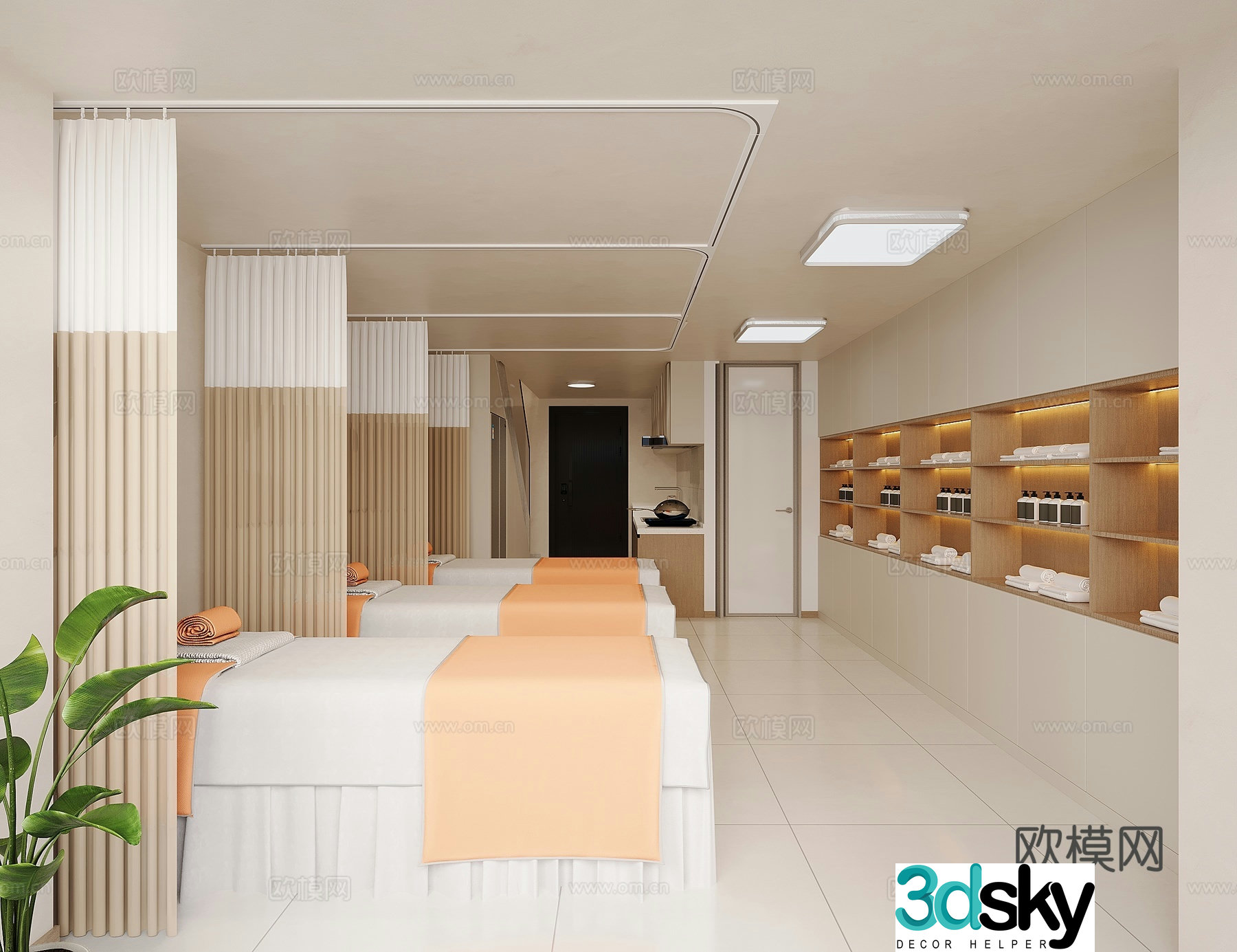 Creamy Beauty Spa Massage Club 3D Model