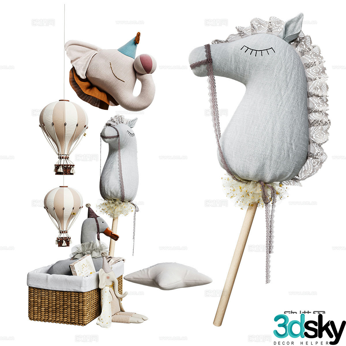 Jewelry ornaments 3D model