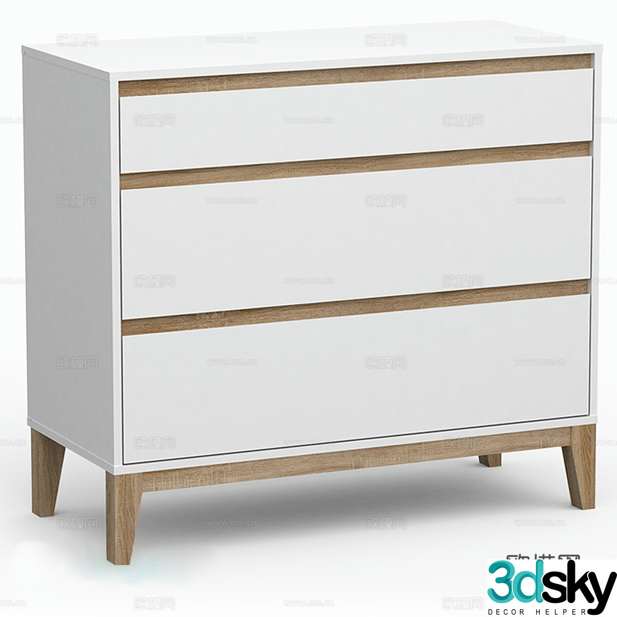 Storage cabinet side cabinet 3D model