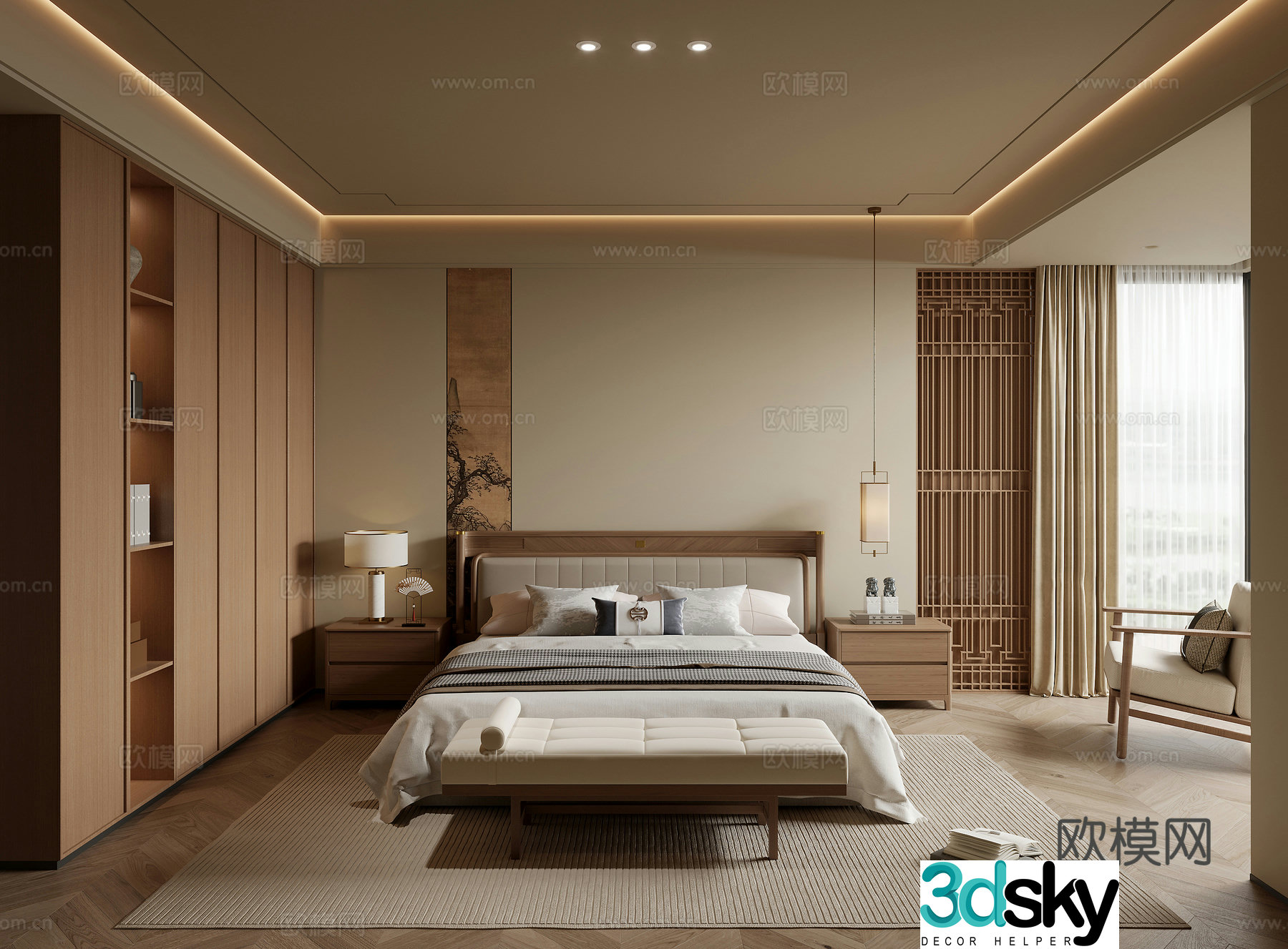 Song’s aesthetic bedroom 3D model