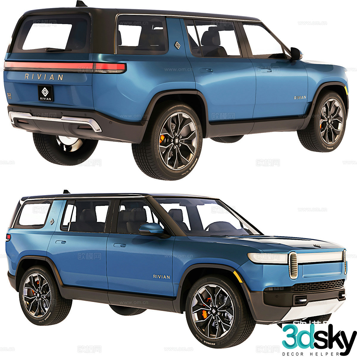 Rivian R1S Adventure 20223d Model
