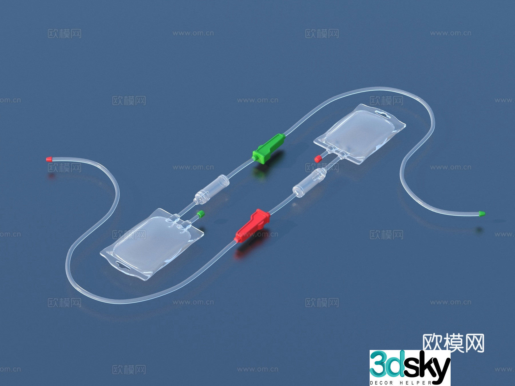 Infusion bag potion medical device 3D model