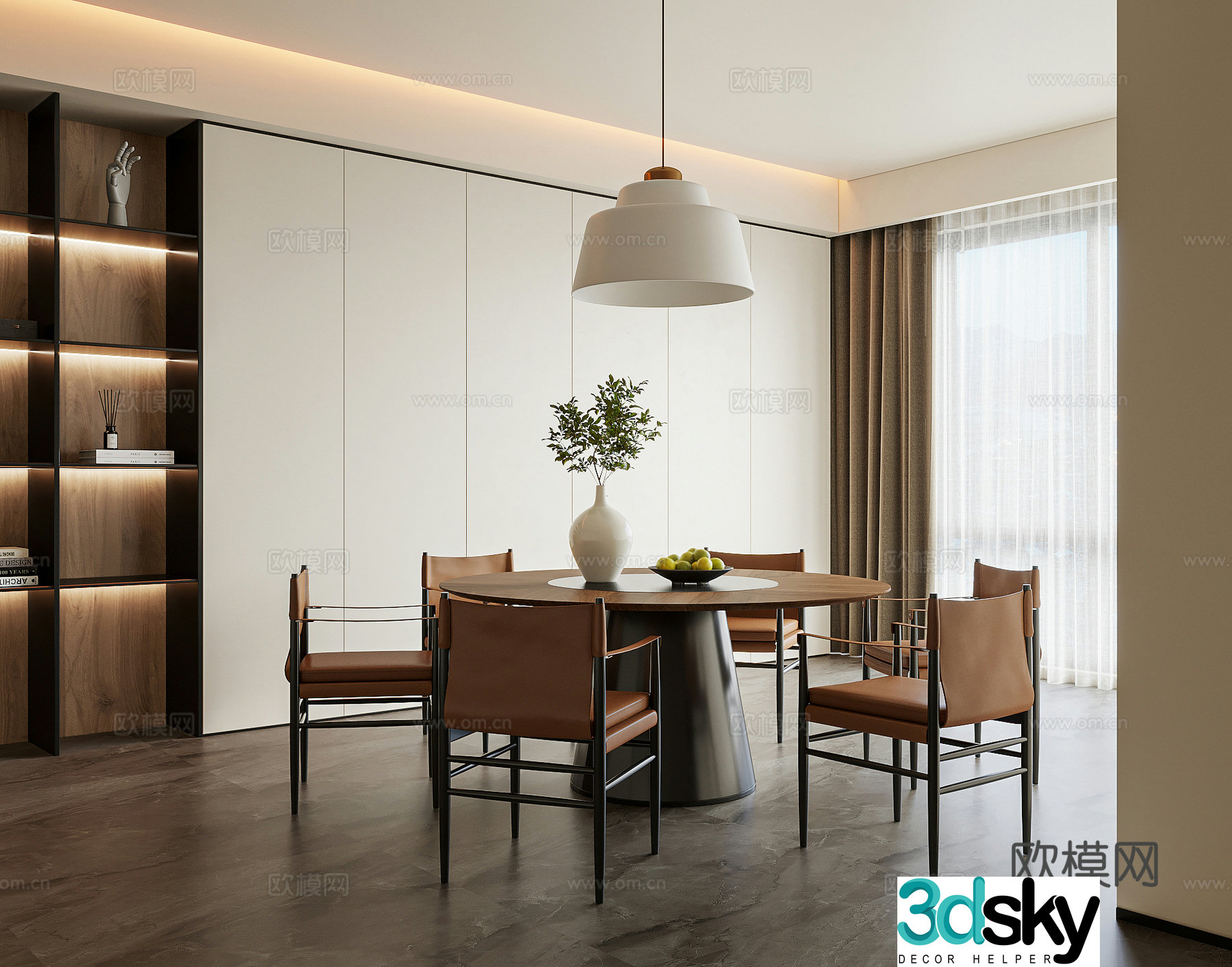 Modern restaurant 3d model