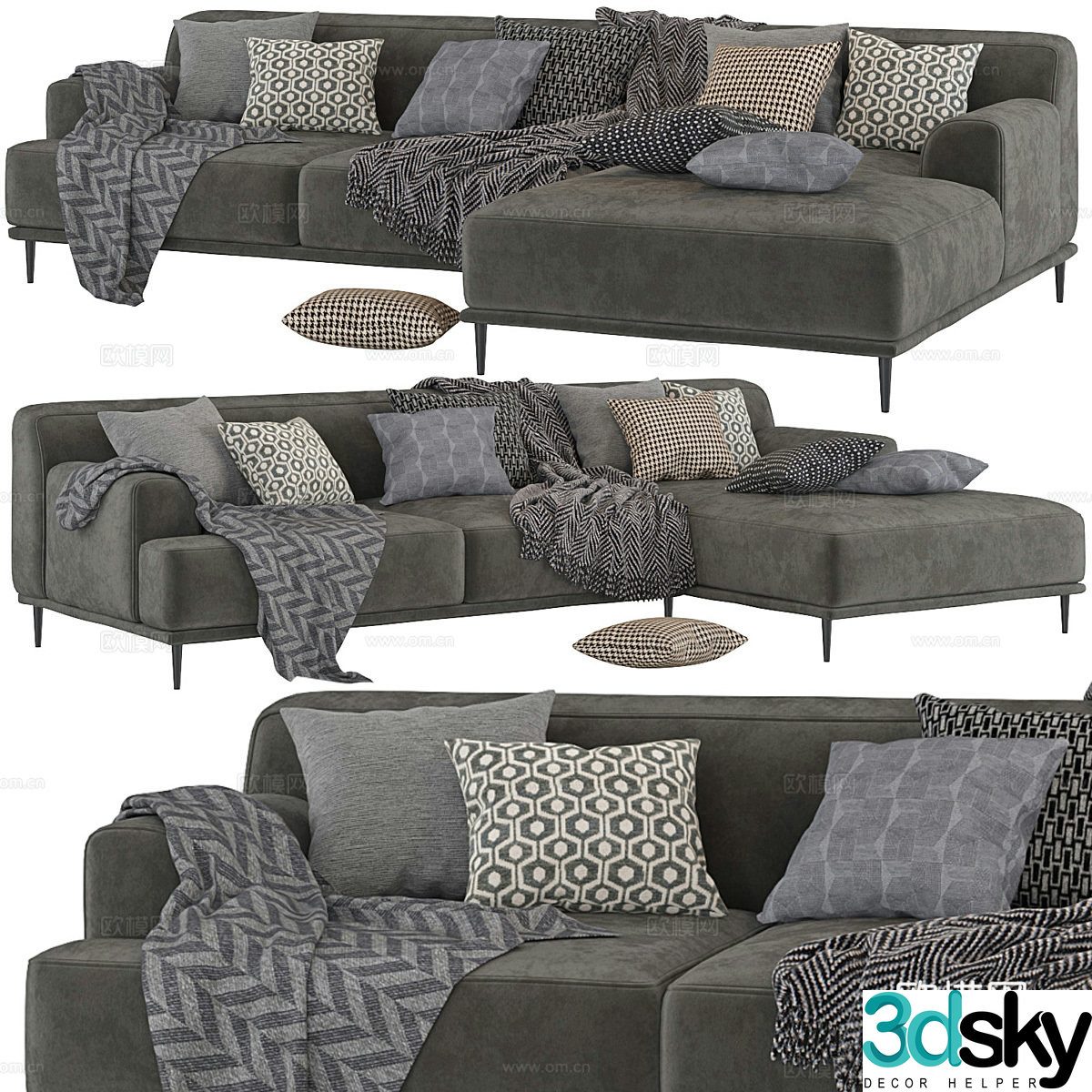 Corner sofa 3d model