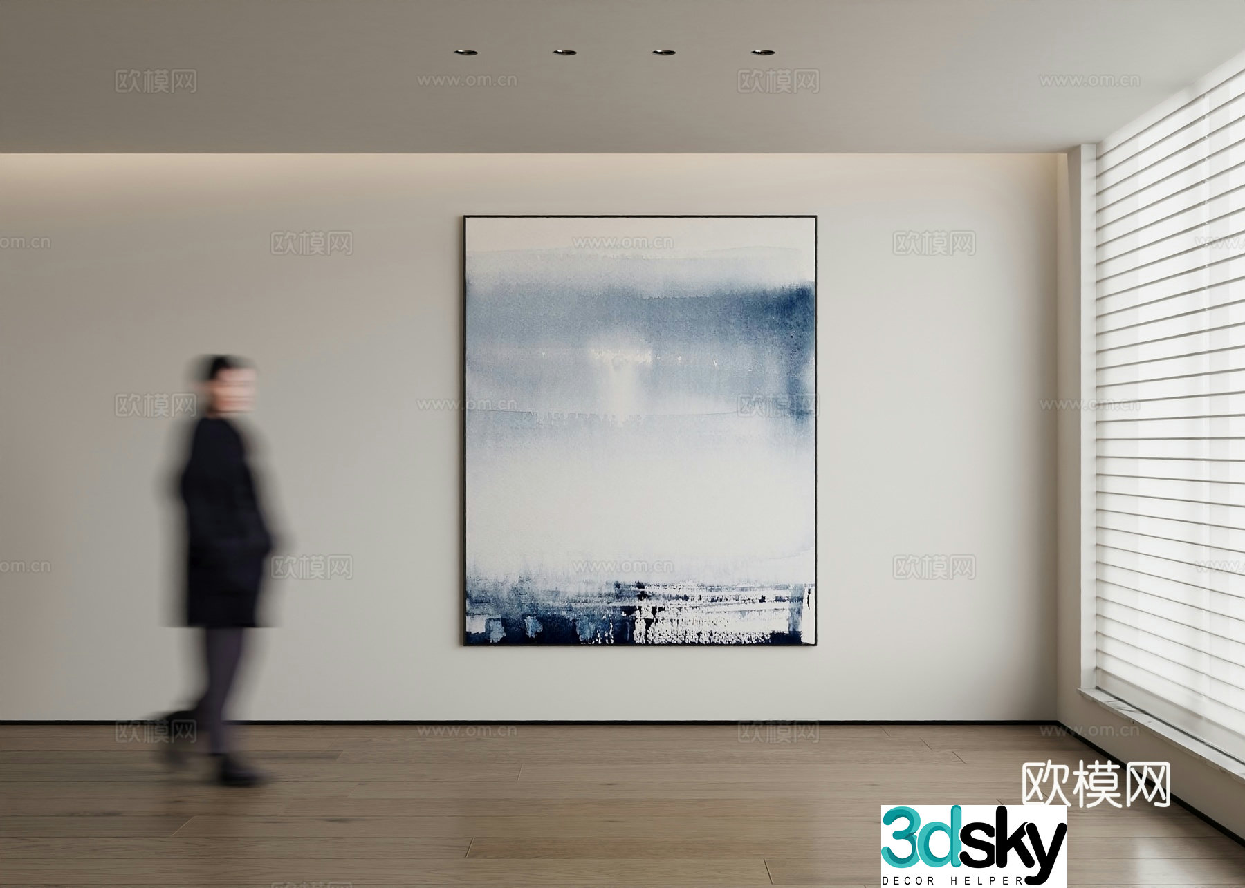 Modern decorative painting 3d model