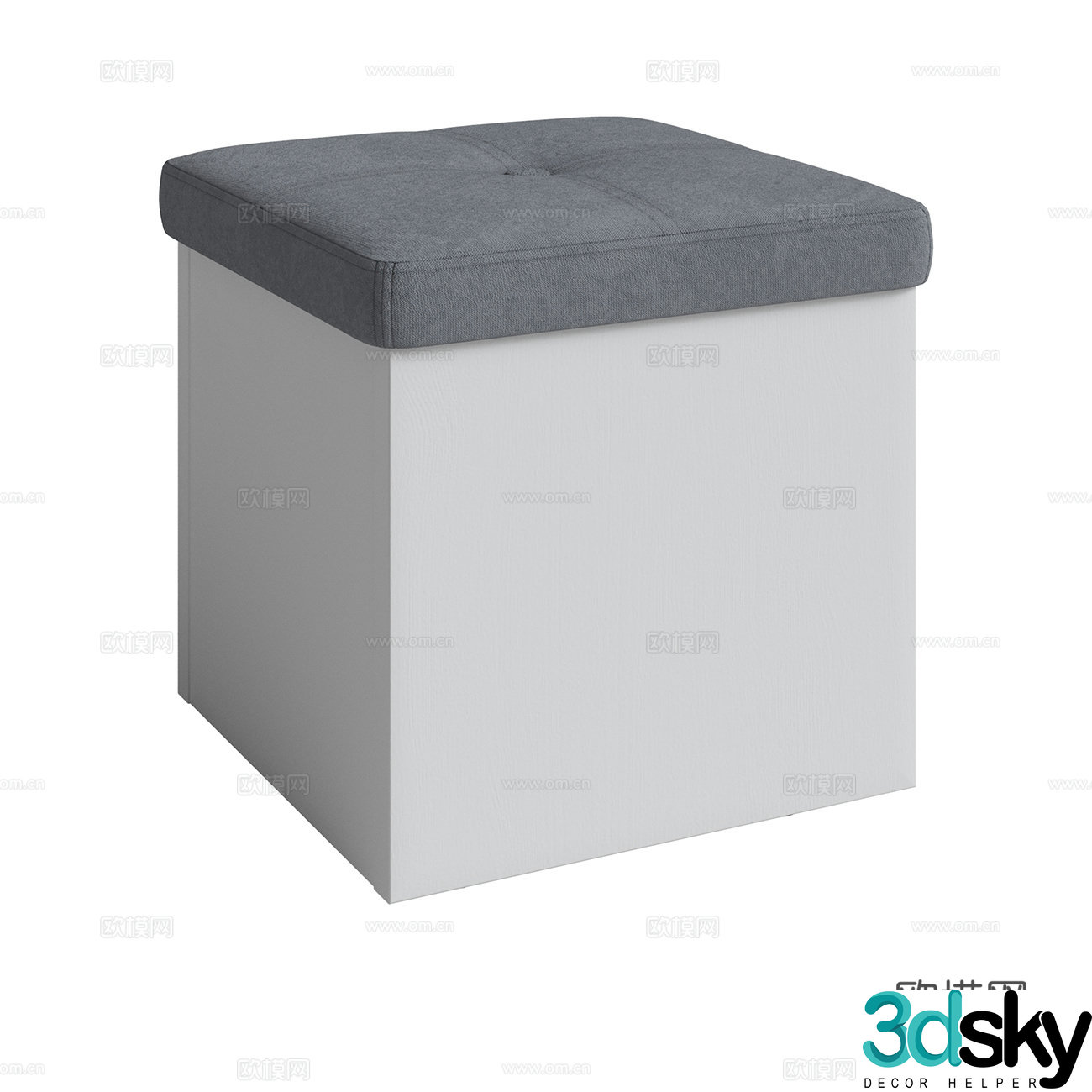 3D model sitting on the bench
