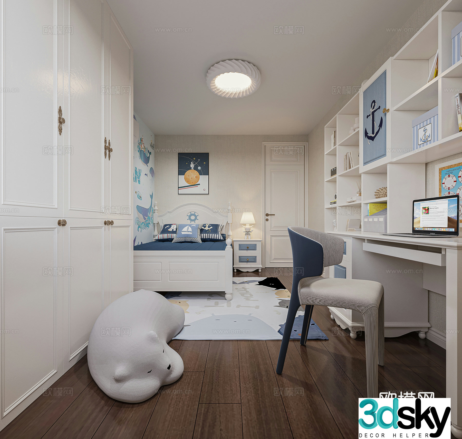 Mediterranean children’s room 3d model