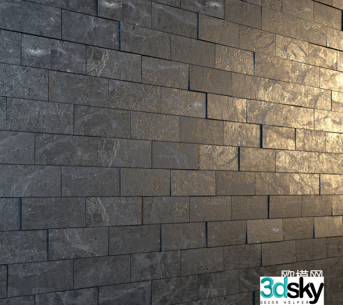Cultural brick wall retro wall tiles old wall brick wall model wall 3d model
