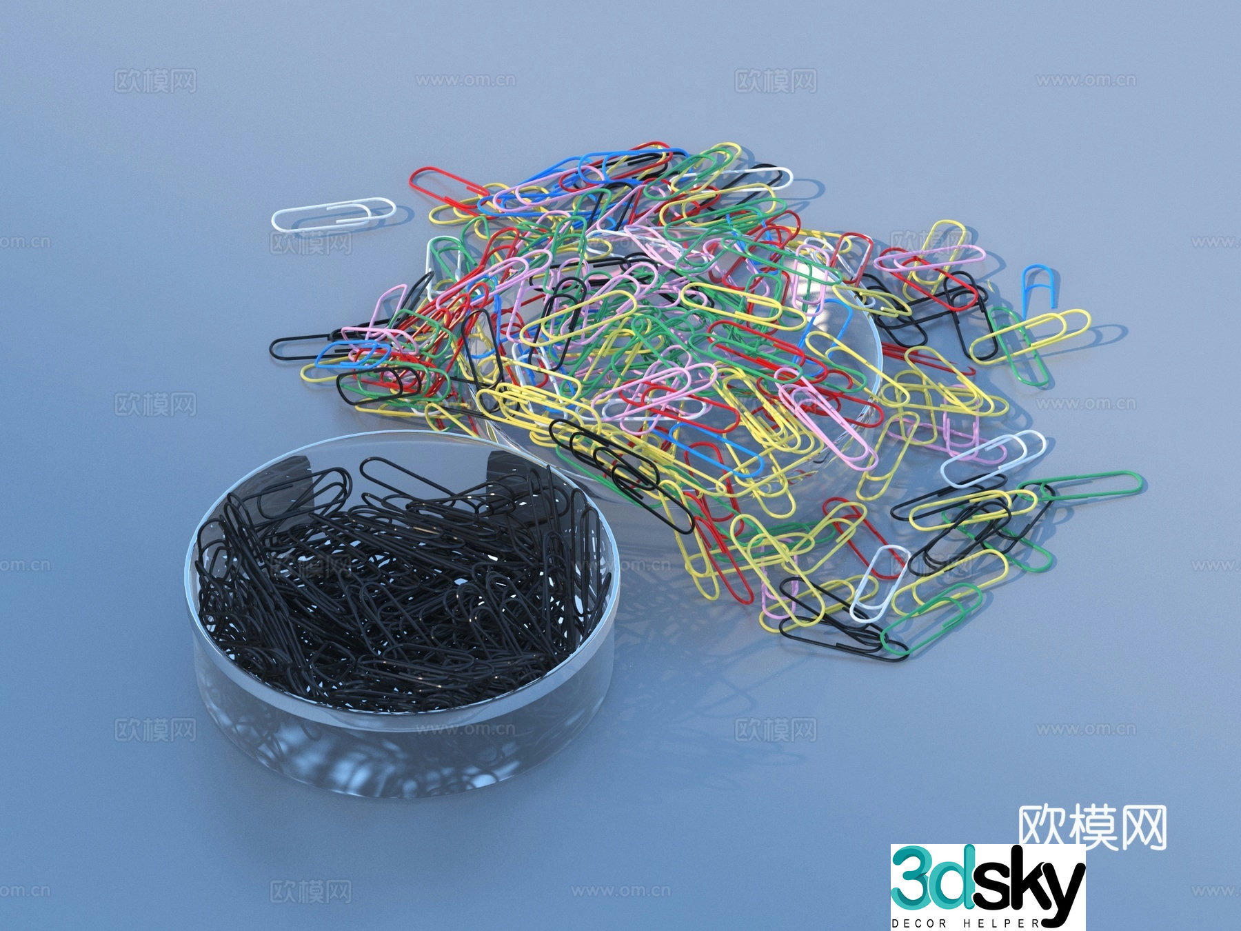 Pin Sketch Office Supplies 3D Model