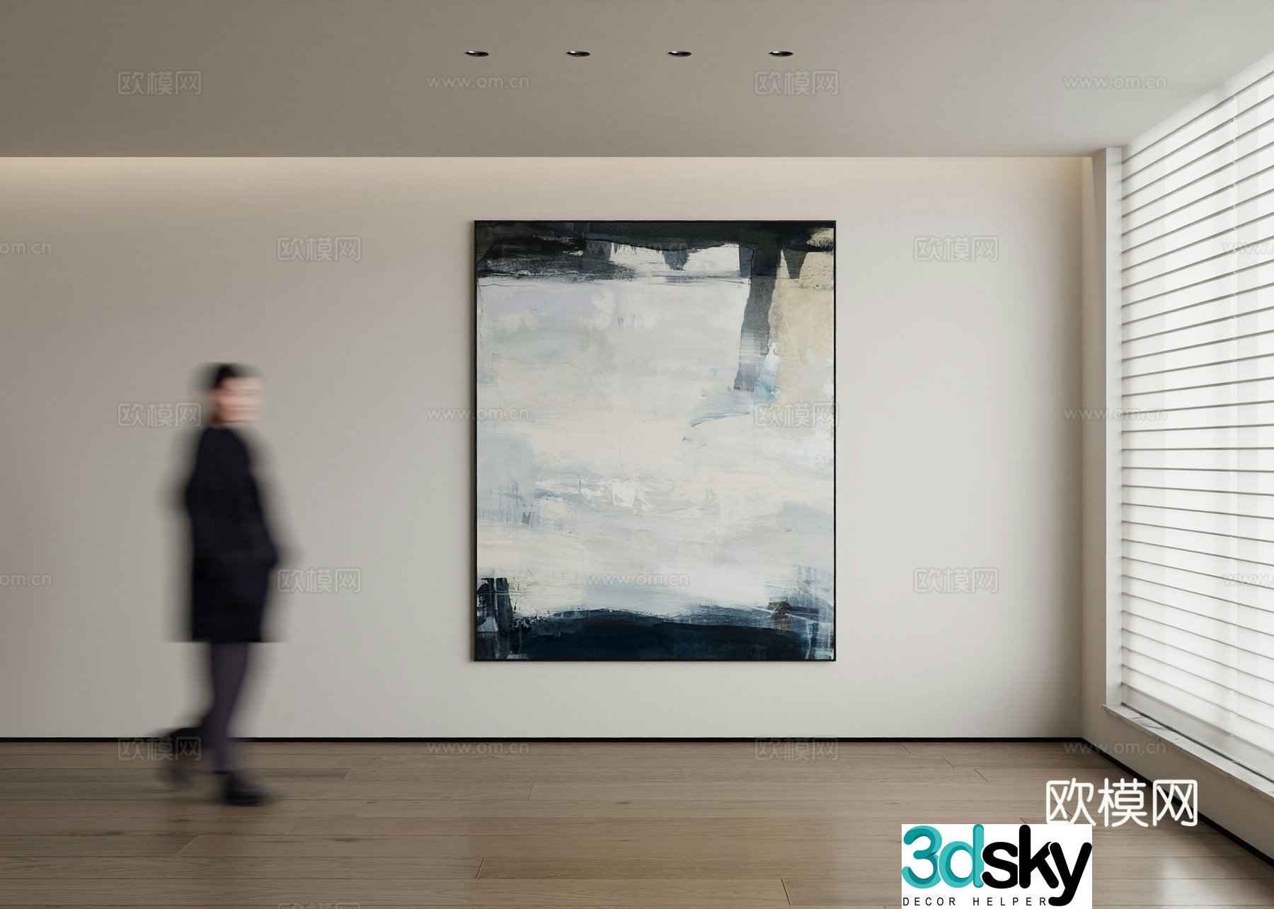 Modern decorative painting 3d model