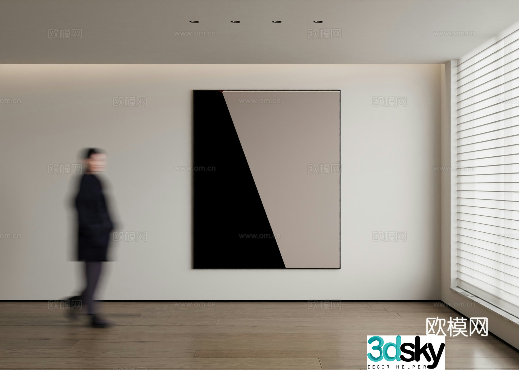 Modern decorative painting 3d model