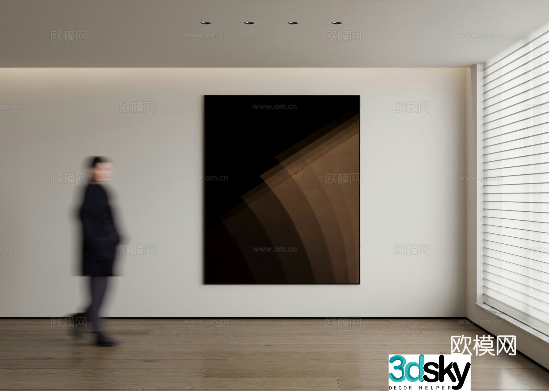 Modern decorative painting 3d model