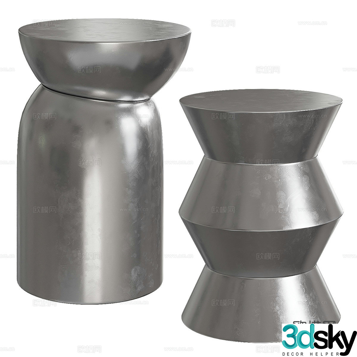 Modern light luxury metal edge 3D model