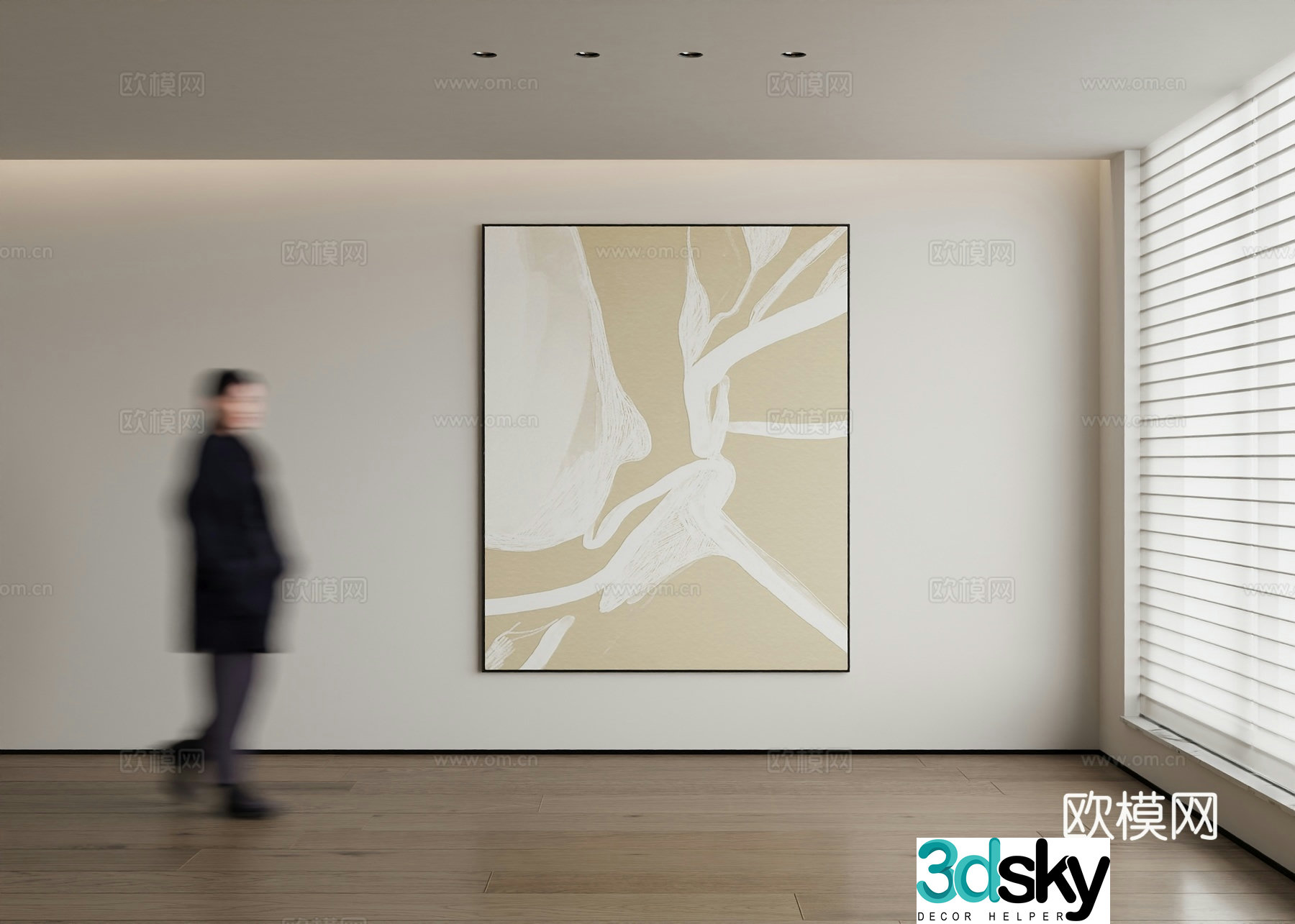 Modern decorative painting 3d model