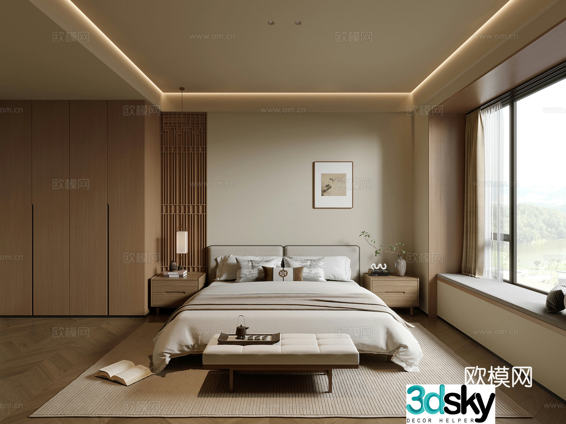 Song’s aesthetic bedroom 3D model
