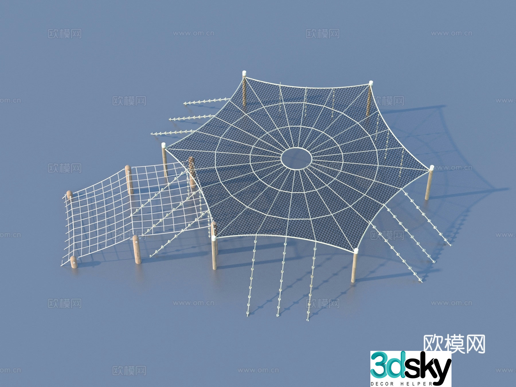 Children’s Equipment Ride Facilities Kindergarten Slide 3D Model