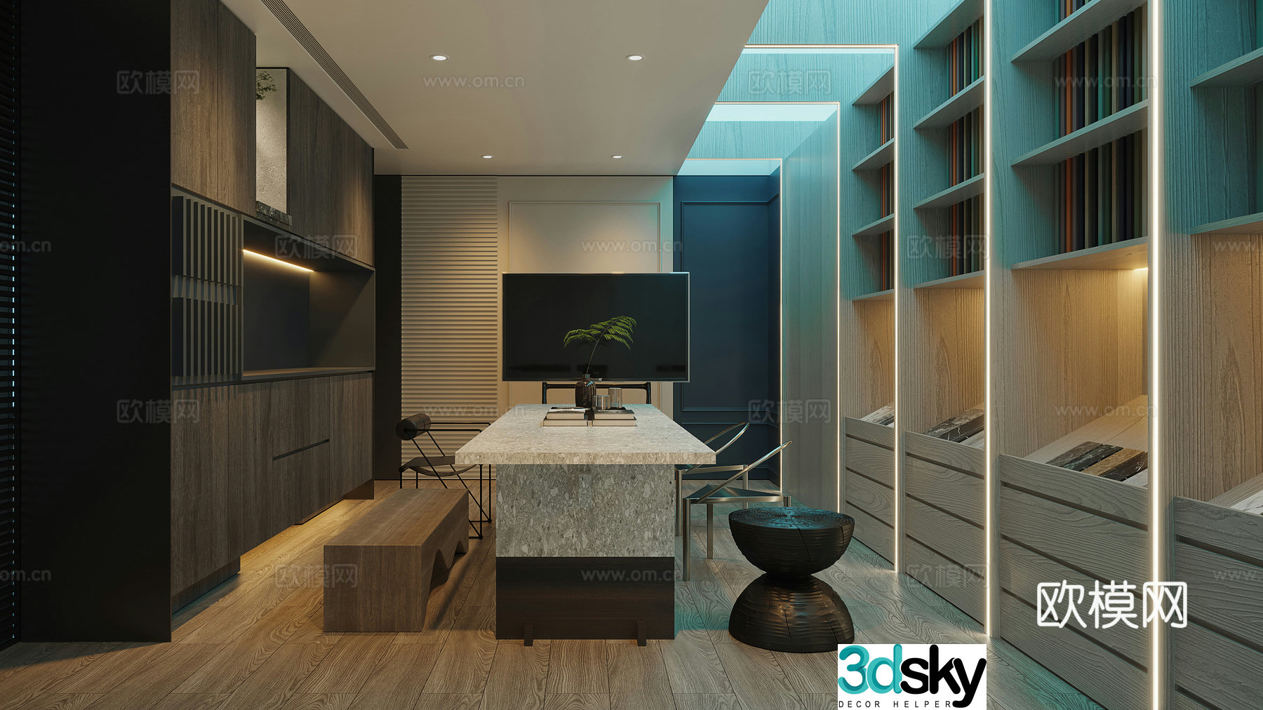 Whole house customization reception room custom exhibition hall home decoration exhibition hall negotiation room 3D model