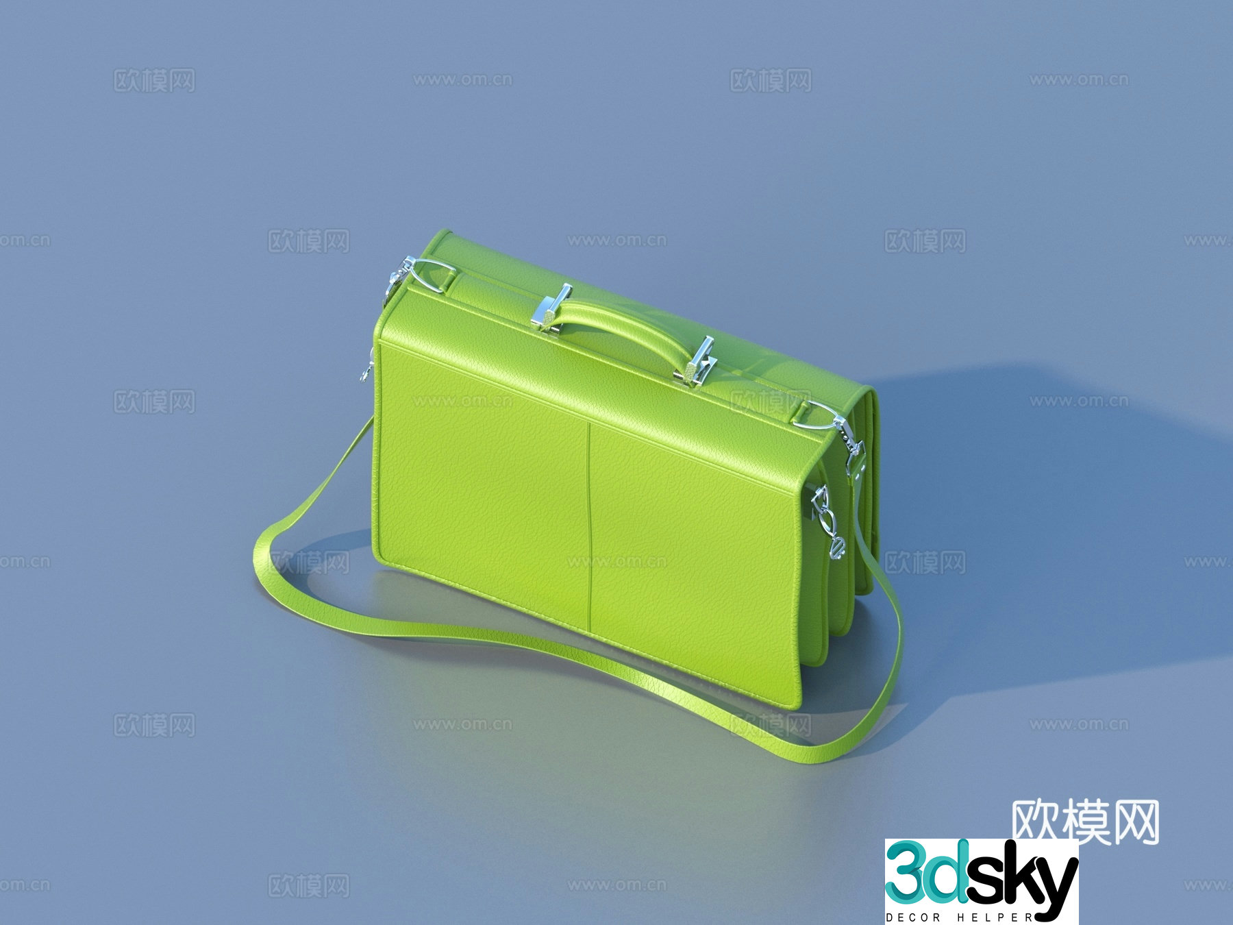 Leather bag Handbag Bag Briefcase Computer bag File bag 3D model