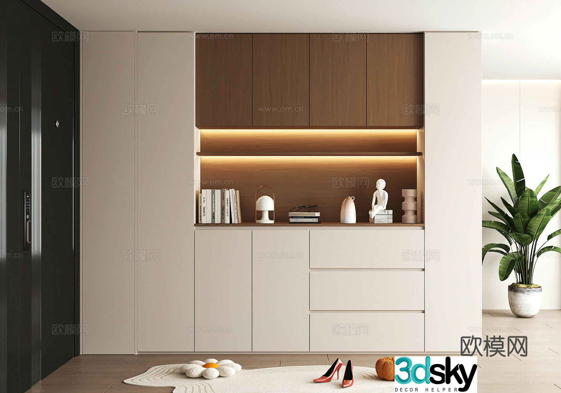 Shoe cabinet design shoe cabinet partition shoe cabinet porch shoe cabinet hotel shoe cabinet 3D model