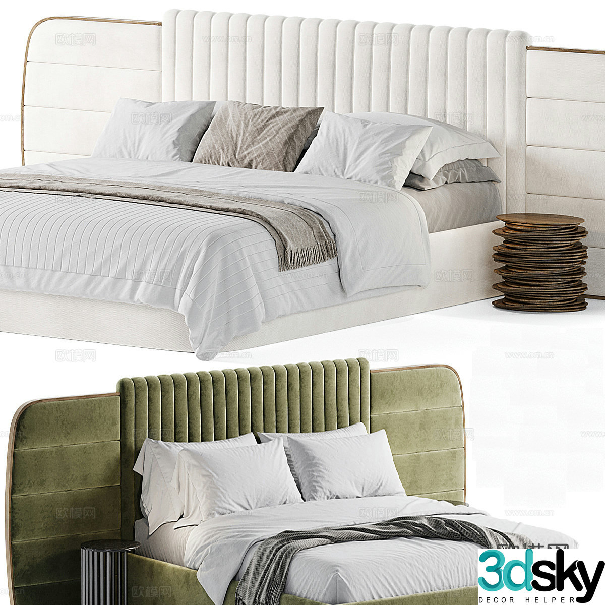 Casal Destiny Bed 3D Model