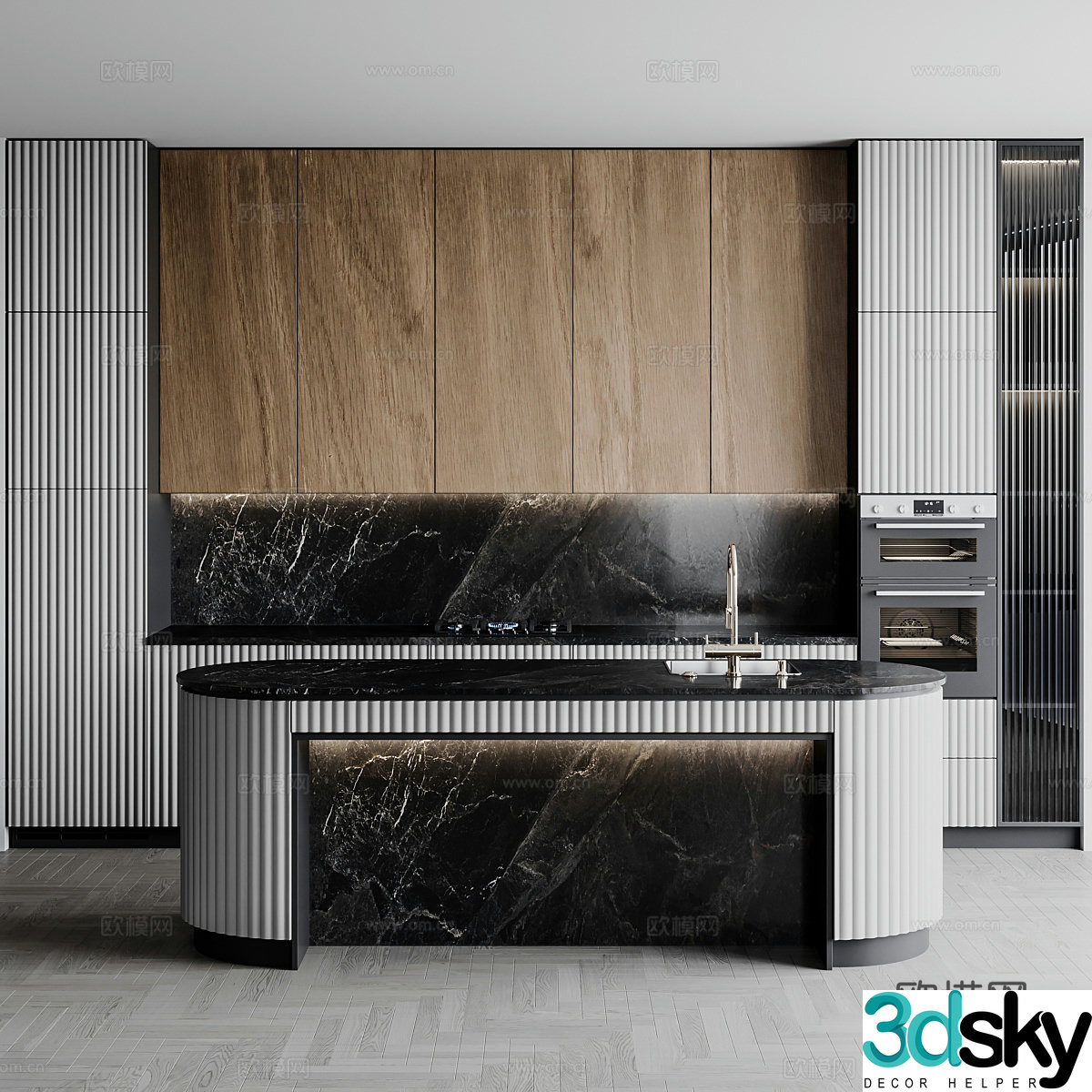 Modern Italian cabinet 3d model