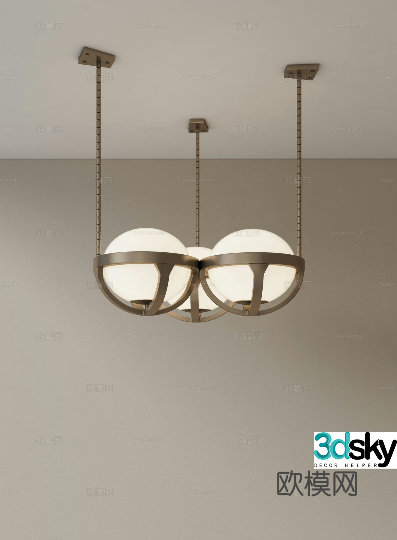 Modern light luxury chandeliers restaurant chandeliers retro chandeliers multi-head chandeliers living room chandeliers 3D model