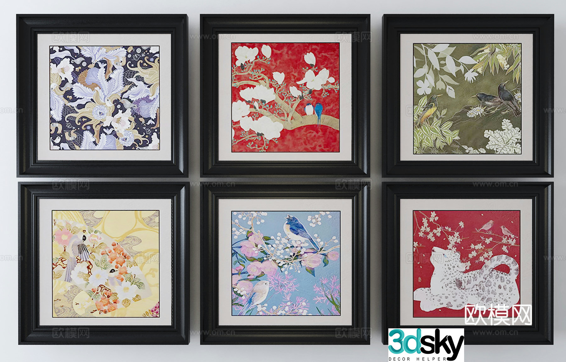 3D model of hanging painting