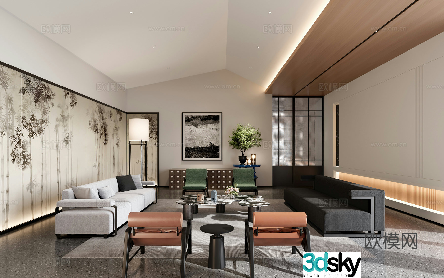 New Chinese sales office 3D model