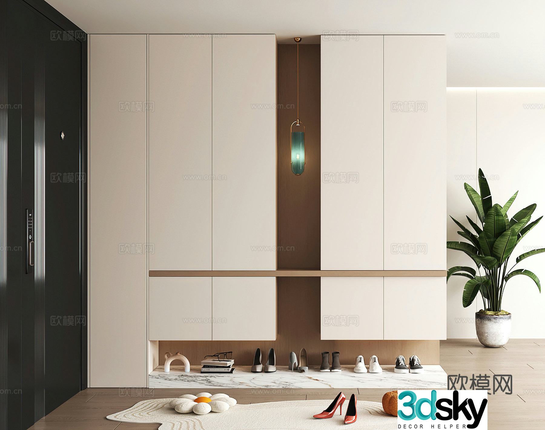 Shoe cabinet design shoe cabinet partition shoe cabinet porch shoe cabinet hotel shoe cabinet 3D model