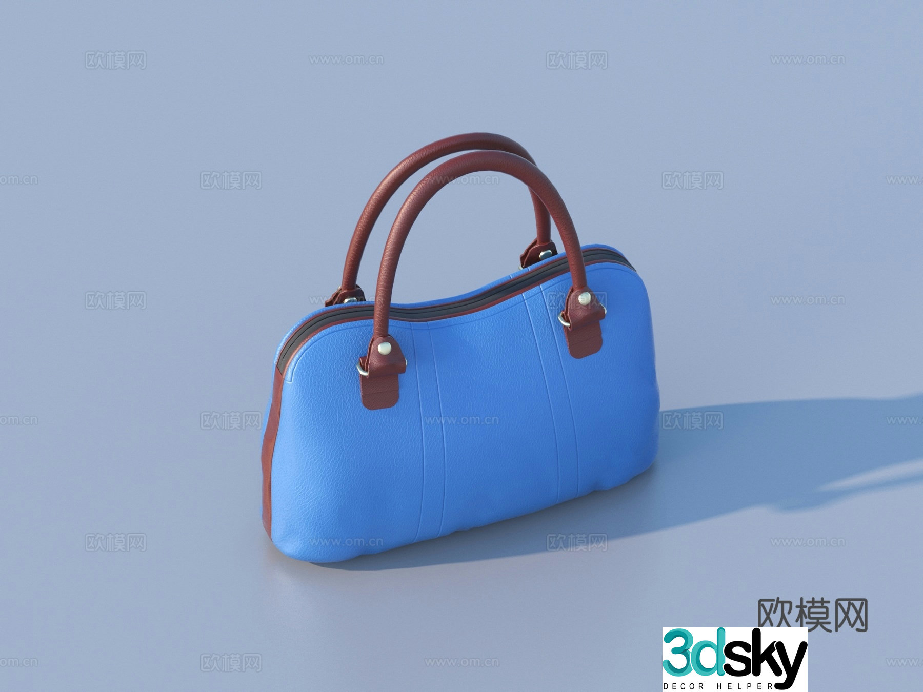 Leather bag Handbag Bag Briefcase Computer bag File bag 3D model