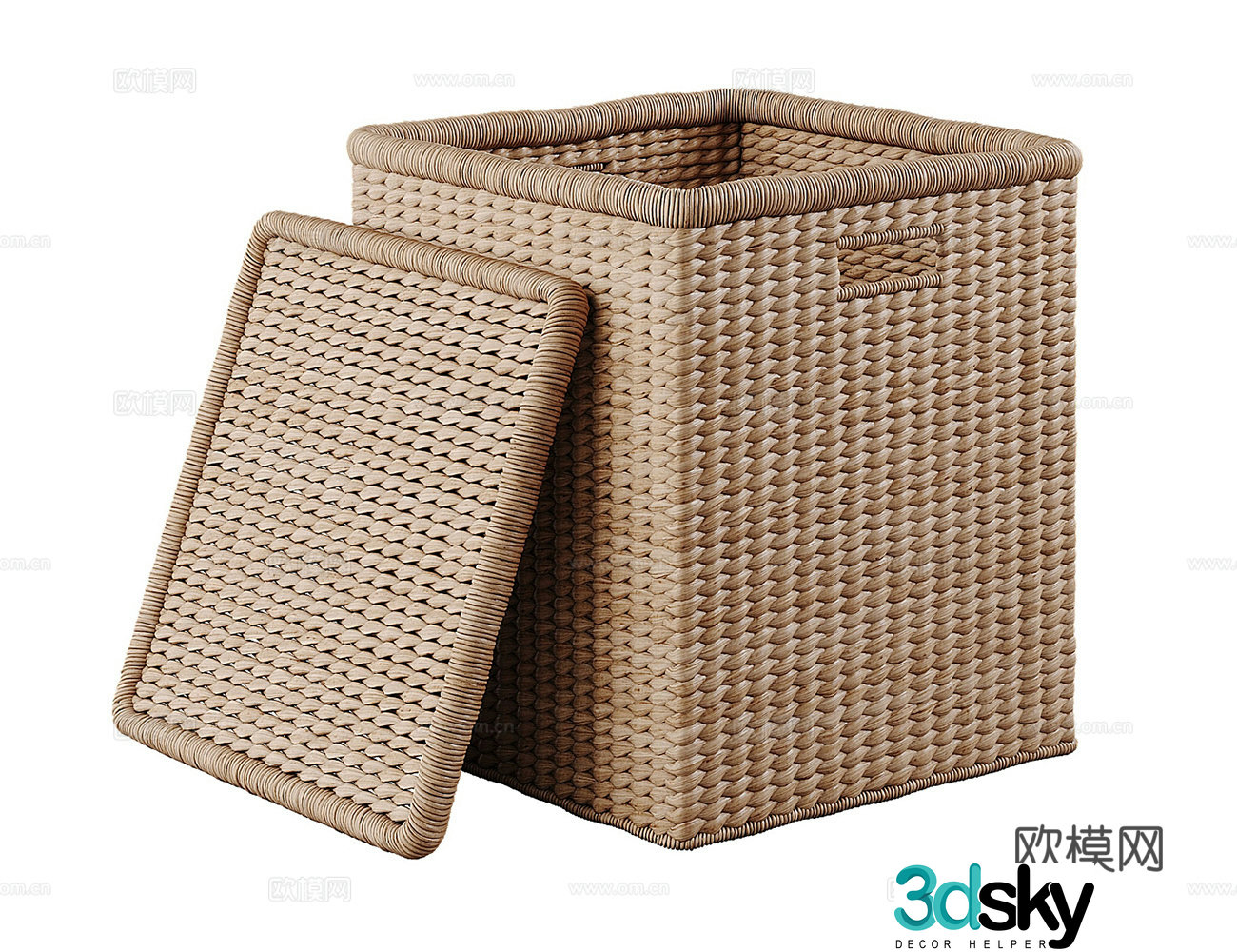 3D model of laundry basket