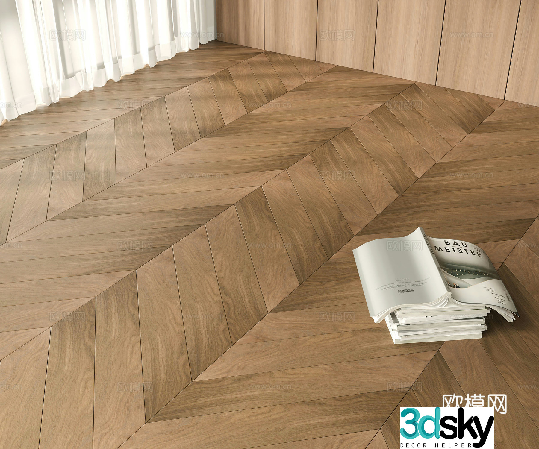 Modern medieval floor 3d model
