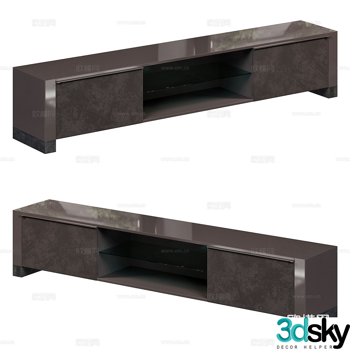 Modern Italian VISION TV cabinet 3d model