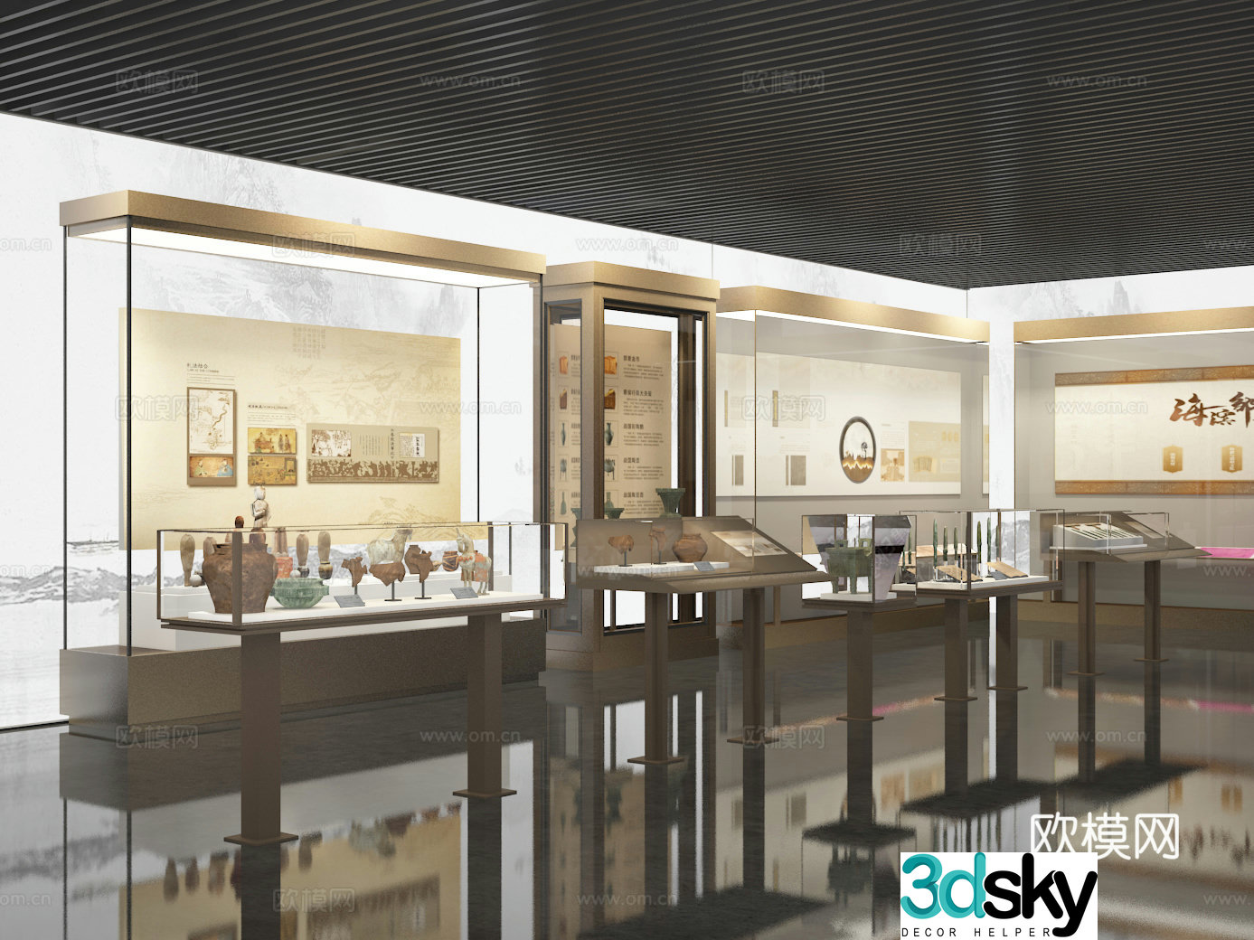 Exhibition hall 3d model