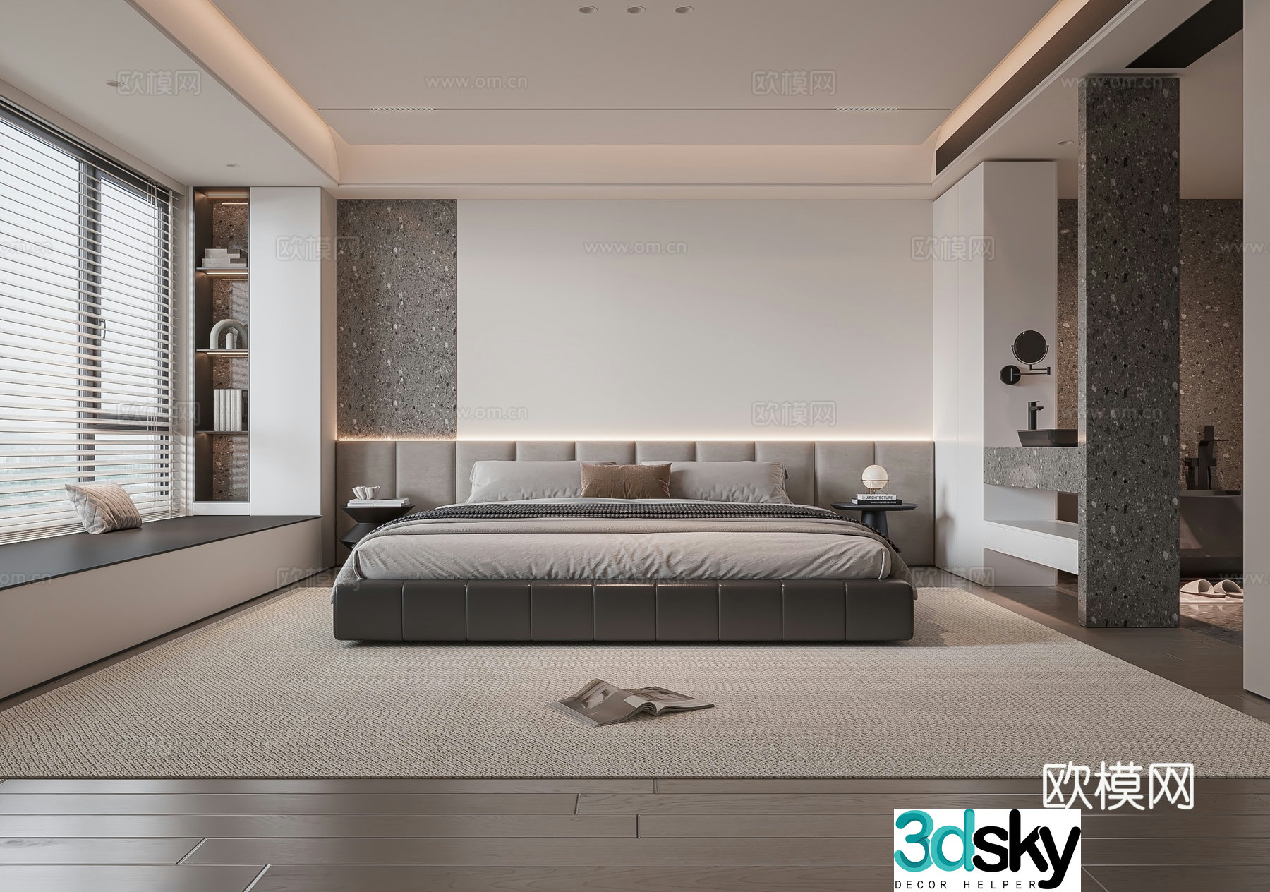 Modern bedroom accessories leisure chair head chandeliers without main lamp shape ceiling wardrobe 3d model
