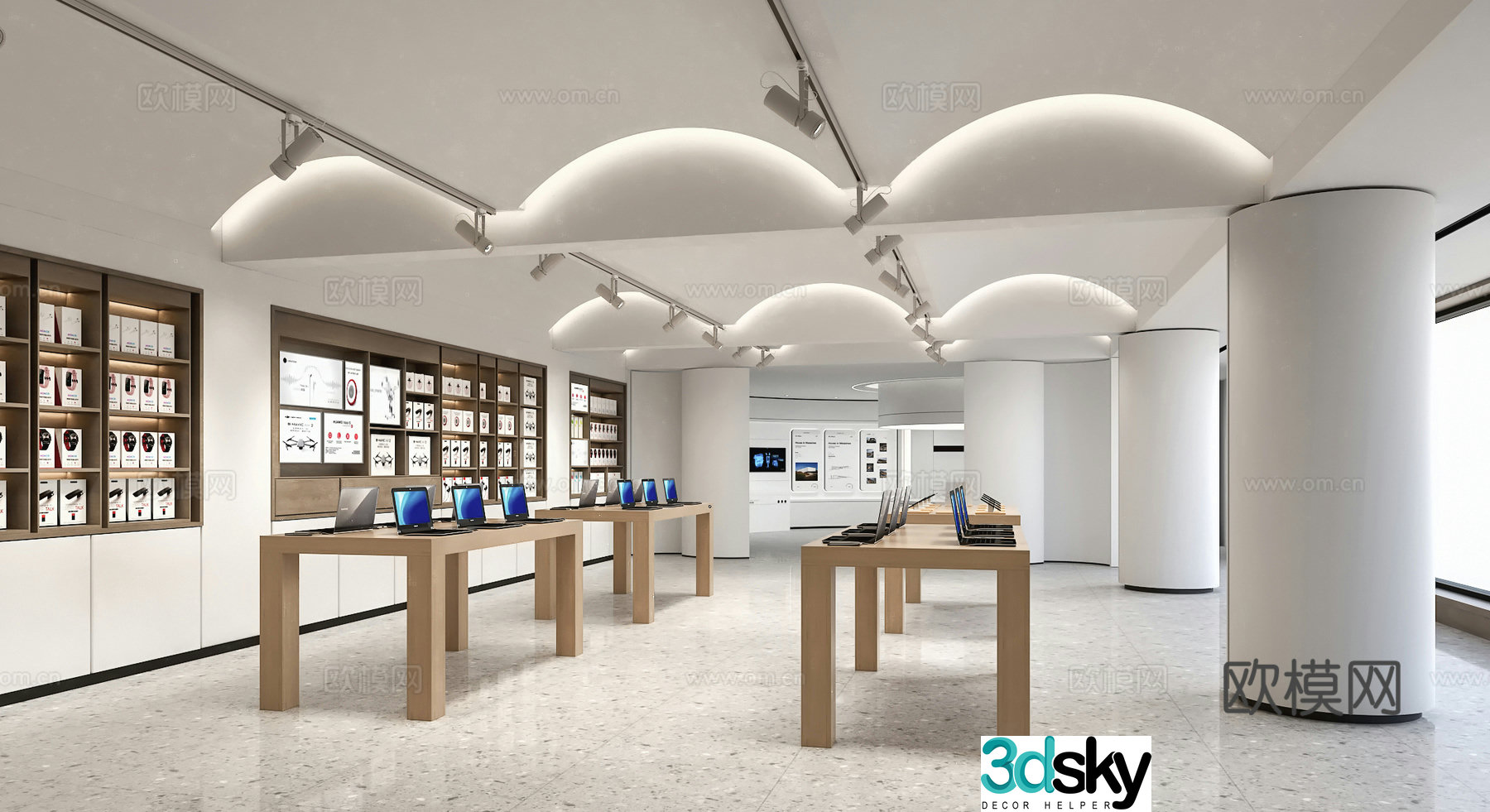 Electronics store 3D model