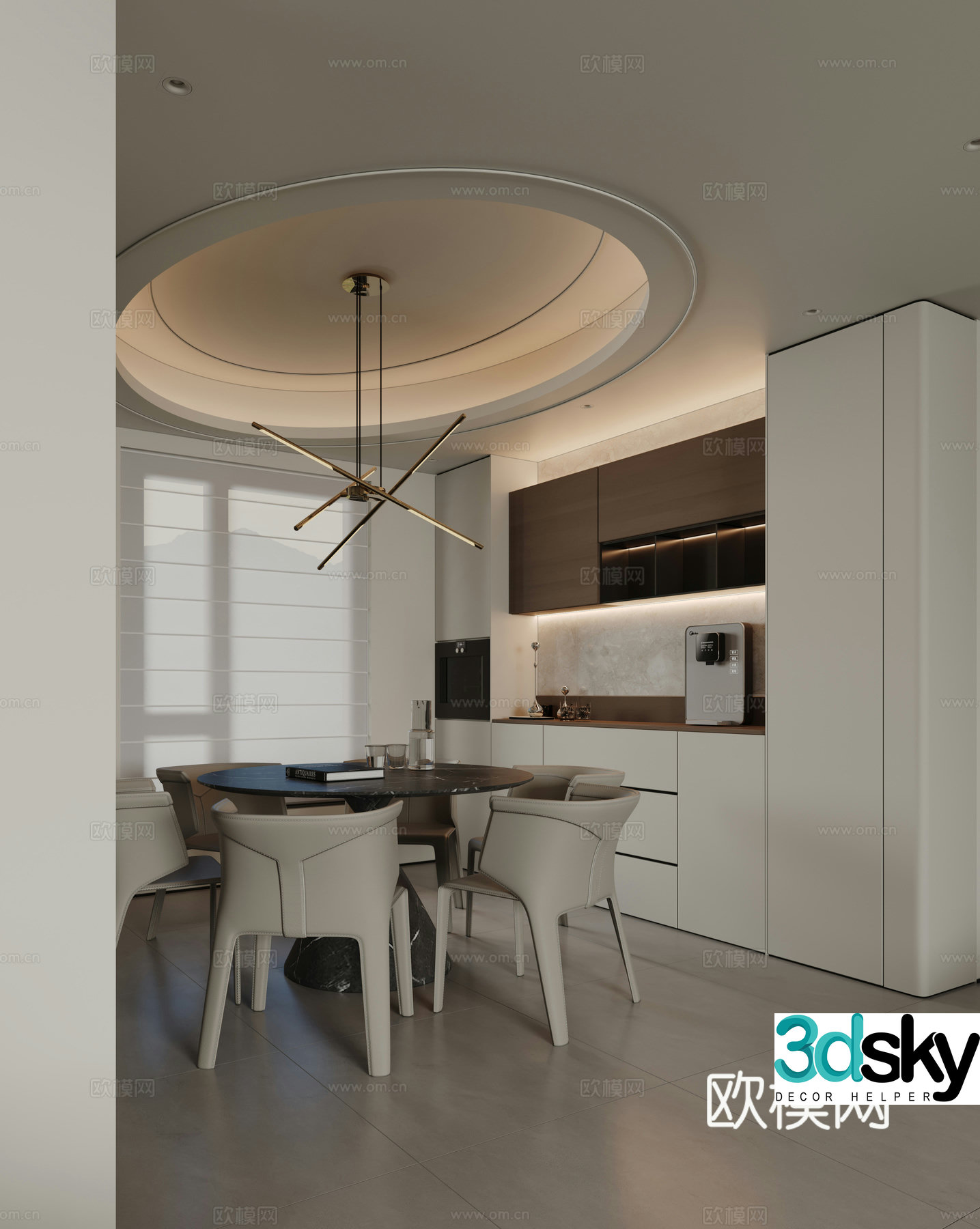 Modern restaurant 3d model
