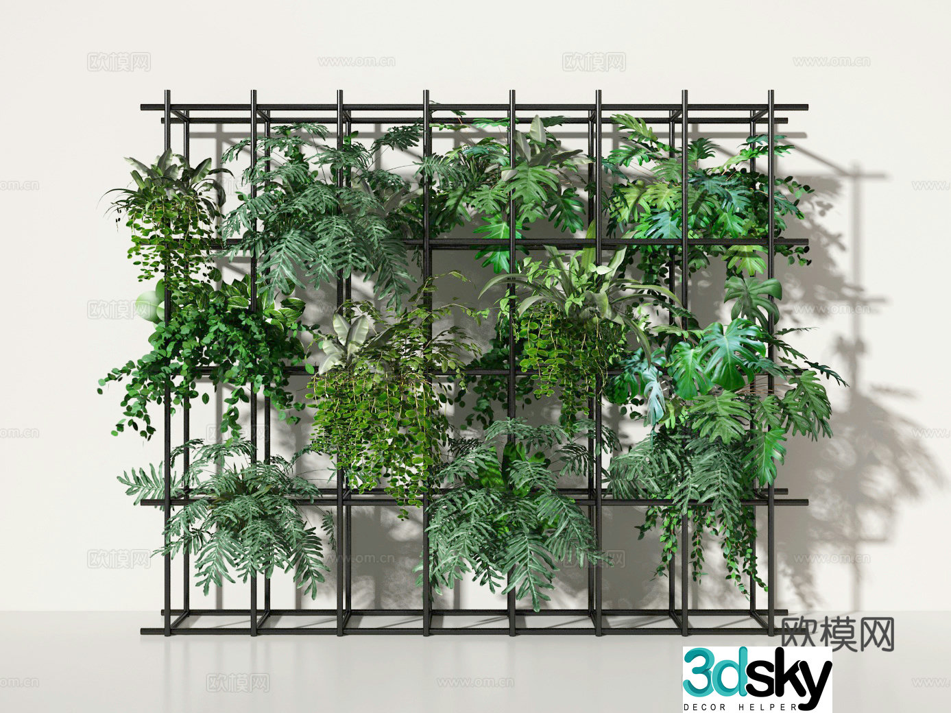 Plant wall 3d model