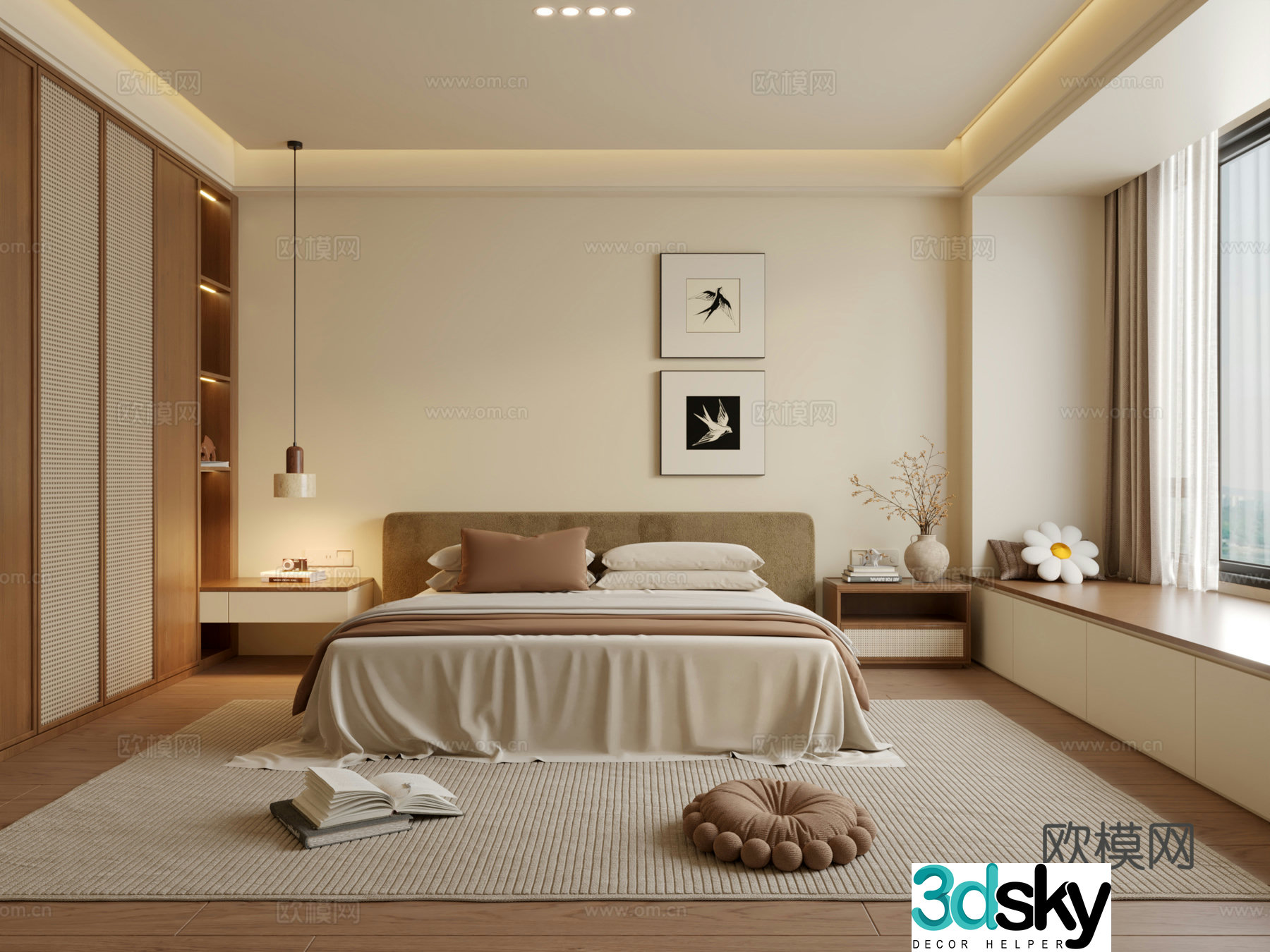 Wasabi Bedroom 3D Model