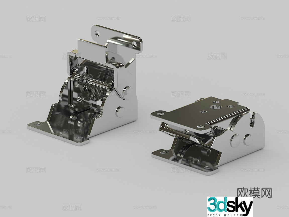 Folding hinge Table leg hinge hinge support hardware 3d model