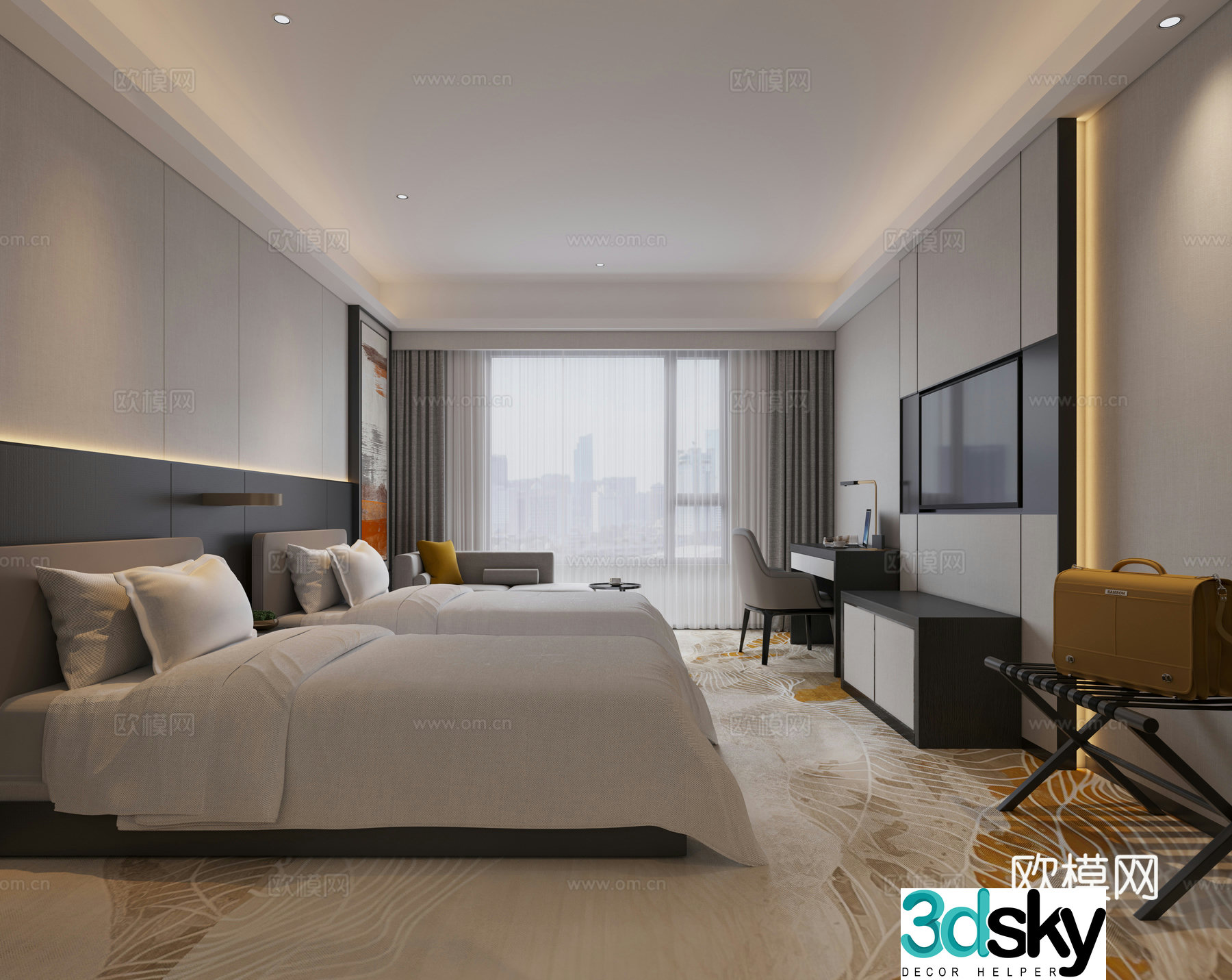 Hotel suite 3d model