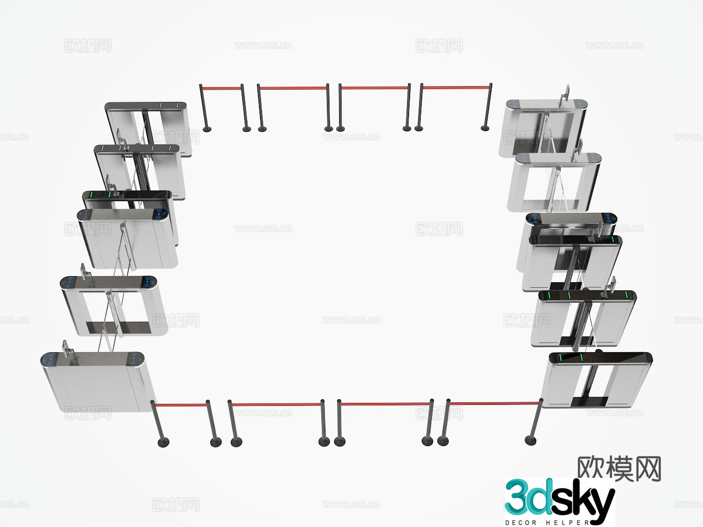 Gate 3D model