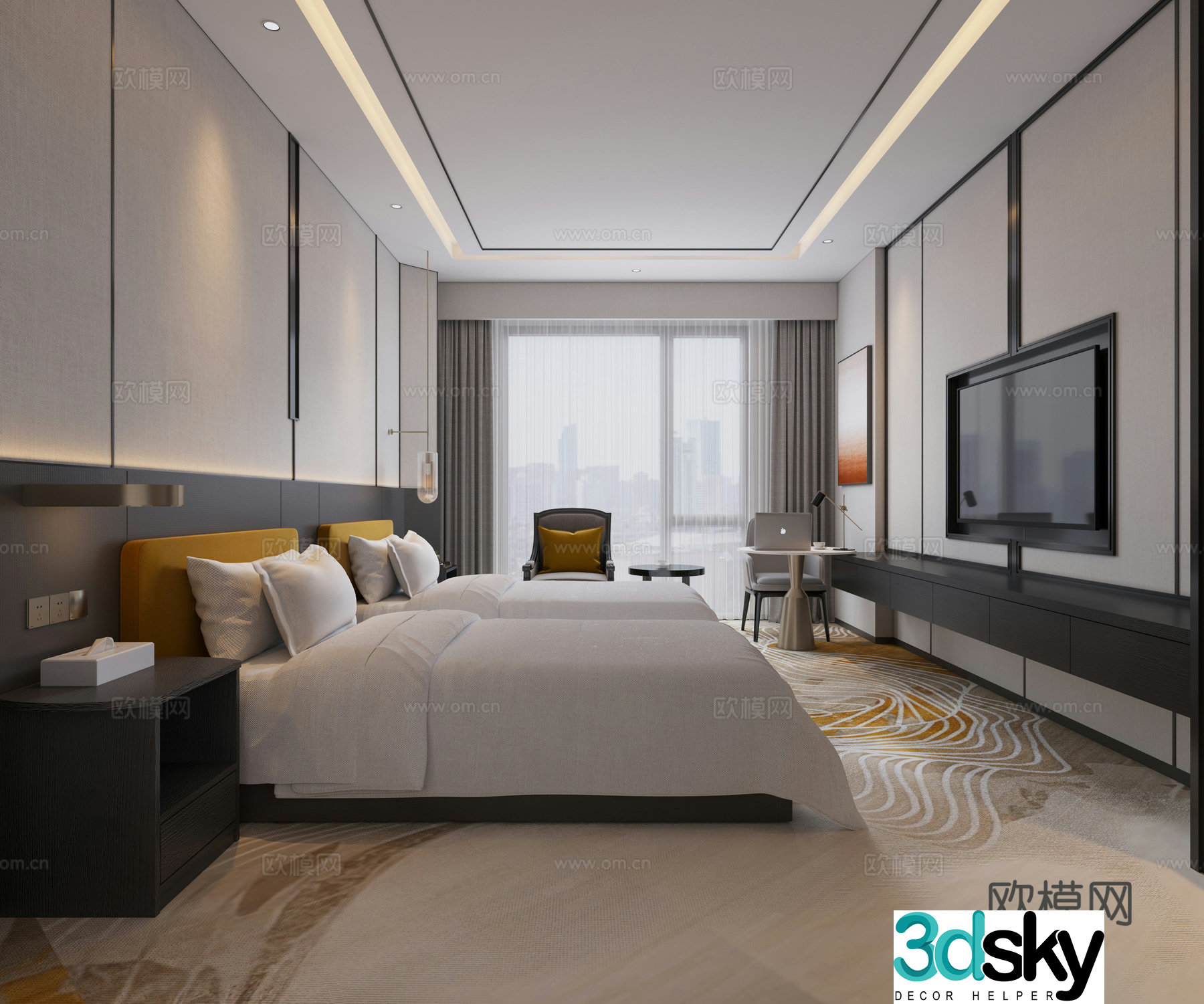 Hotel suite 3d model
