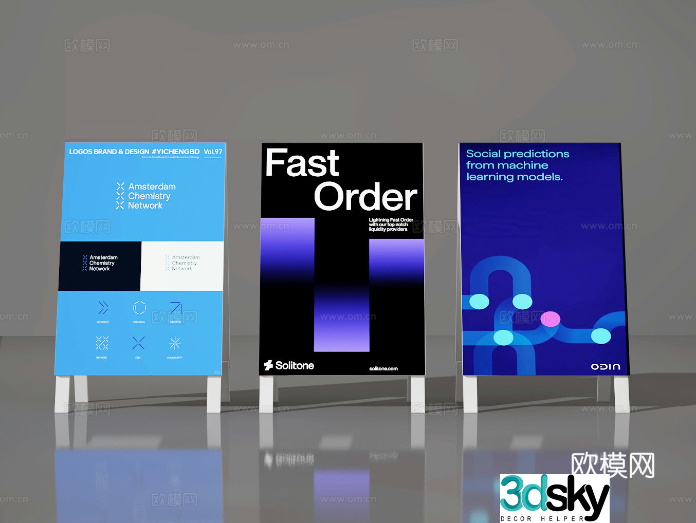 Billboard 3d model