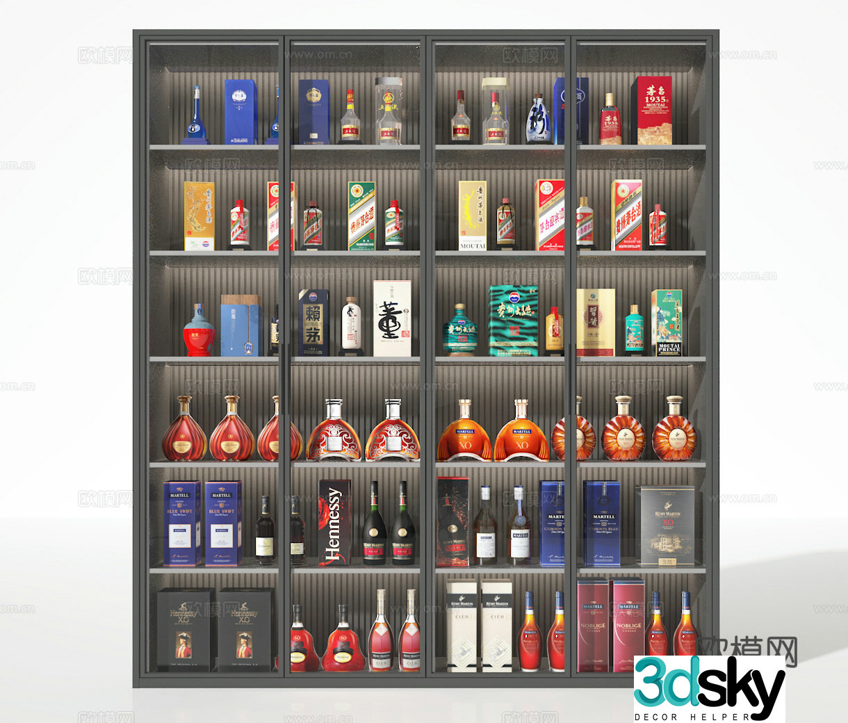 Wine cabinet 3d model