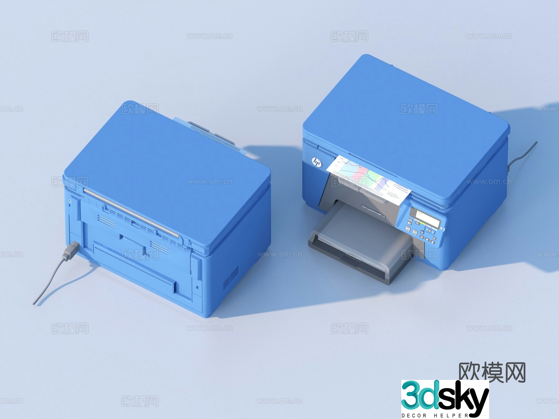 Printer Copier Office Supplies 3D Model