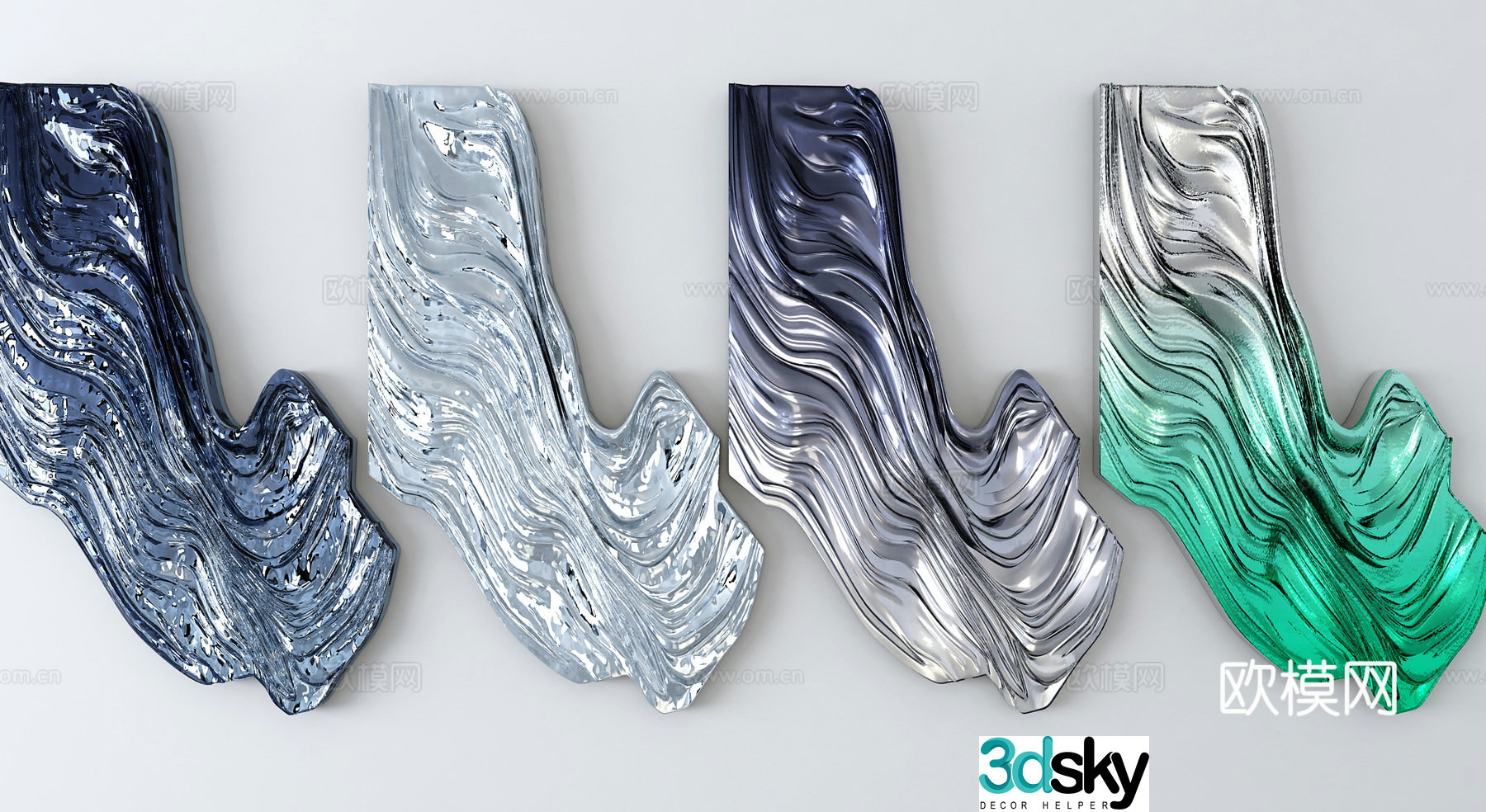 3D wall decoration model