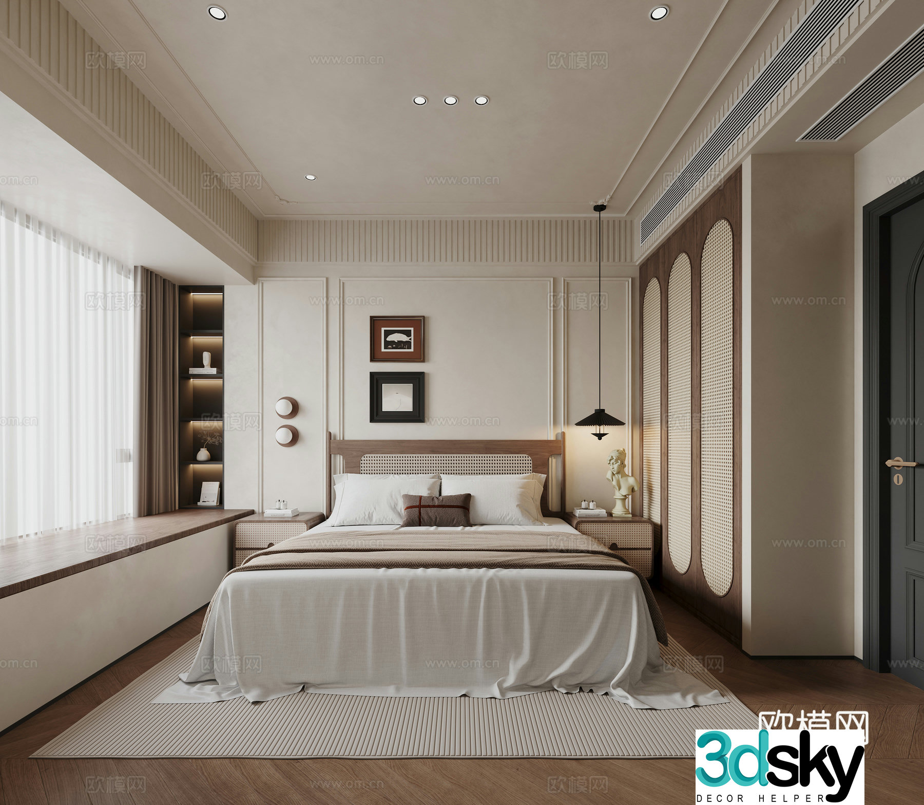 Wasabi bedroom 3d model